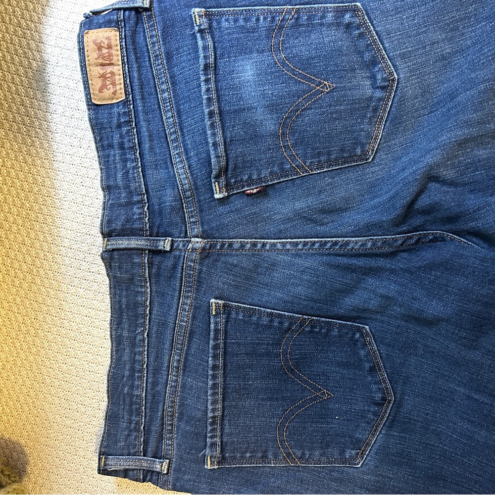 LEVI’S 505 Straight Leg Dark Wash Women’s Jeans Size 8